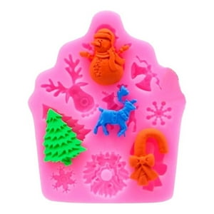Genérico - Molde De Silicona Navidad Fondant