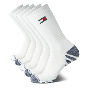 Calcetines Redondos Tommy Hilfiger Performance Stretch, Paquete De 5, Blancos