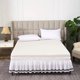 thumbnail image 1 of suxuMhao Faldón para Cama Queen - Faldón Elástico Envolvente para Cama Queen, Transpirable y Resistente a las Arrugas, Estilo a Rayas Desmontable, Se Ajusta a Camas Tamaño Queen de 60x80 Pulgadas, 1 of 3