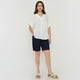 thumbnail image 4 of Blusa Mujer Manga Corta Ecru Cuello V Corona, 4 of 5