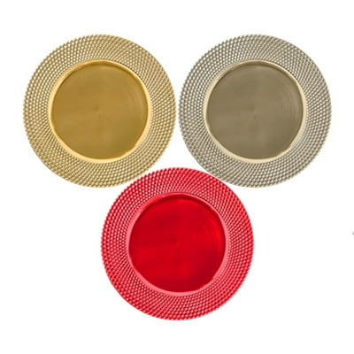 Plato Individual De 33 Cms, Color Surtido, 1 Un  Holiday Time