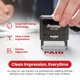 thumbnail image 3 of Sello autoentintado promocional pagado con número de cheque y fecha, 3 of 7