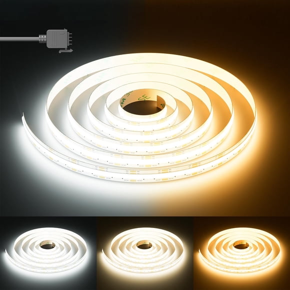 Tira de luces LED PAUTIX COB, color blanco, CCT, sintonizable, 5 m, 3200 LED, 24 V