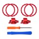 thumbnail image 2 of Aros de Acento y Botones de Cambio de Perfil AARONMEI para Controlador Xbox One Elite 2 Cromo Mate-Rojo, 2 of 3