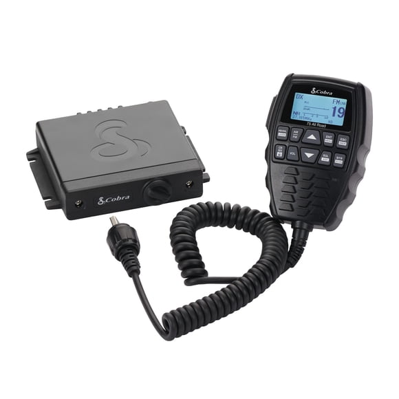 Radio CB Cobra 75 All Road inalámbrica de modo dual AM/FM negra