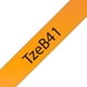 thumbnail image 1 of Cinta TZe-B41 Etiquetas Adhesivas 18mm x 8m Negro/Naranjo para rotuladora, 1 of 2