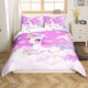 thumbnail image 1 of Christm-as Trees D-u-t Co-ve-r Queen Size Sa-nta Claus- and Snowman Comfort-er Cover with 2 Pillow-case for Te-ens Adults Kids S-tarry Sky Be-dding Set Snow Sc-ene Brea-thable 3 Pieces D-ecorative, 1 of 5
