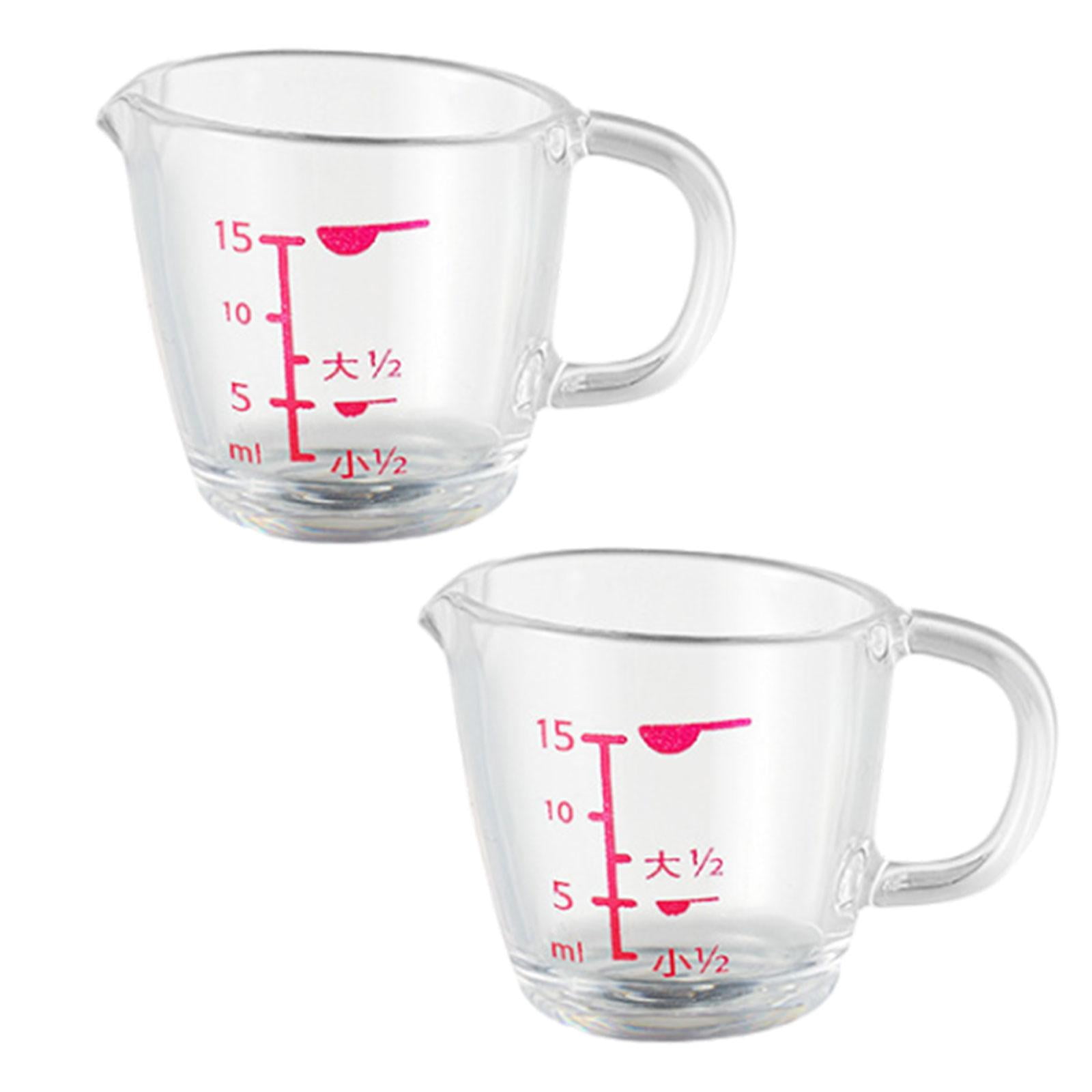 Bothyi - Taza Medidora De Café Expreso, 15ml, 0,5 Oz, Con Escala, Cafés, Tazas Medidoras Para Fiestas