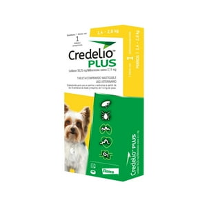 Credelio Plus 56.25 2.11 Mg Perro 1.4-2.8 Kg X 1 Comprimido Masticable