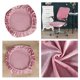 thumbnail image 5 of 2 Piezas Fundas Para Sillas De Terciopelo Elástico Extraíbles Taburete Decoración Del Hogar Rosa, 5 of 5