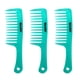 thumbnail image 1 of 3 Unids / set Salón de peluquería Mango antiestático Peine de dientes anchos Azul, 1 of 5