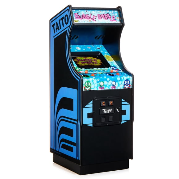 Numskull Quarter Arcades Bubble Bobble Edición Coleccionista Mini Arcade - Réplica de Madera Auténtica a Escala 1/4, ROM Original, Batería Recargable y Parlantes de 3W para Entusiastas Retro