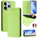 thumbnail image 1 of Funda Billetera con Soporte para iPhone 15 Pro Bloqueo RFID Plegable Verde claro, 1 of 6