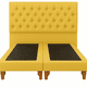 thumbnail image 4 of Cama 2 plaza Capitoné  + Respaldo 2P Capitone Amarillo  + Colchón 2P Mery Desing, 4 of 7