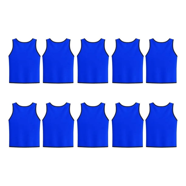 Pack X10 Chaleco Deportivo De Poliéster Peto Cerrado Niños