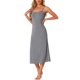 thumbnail image 4 of INSPIRE CHIC Vestido de Noche de Mujer de Rayón Suave sin Mangas con Tirantes Finos y Cuello Redondo para Primavera Verano Talla XL Gris, 4 of 6