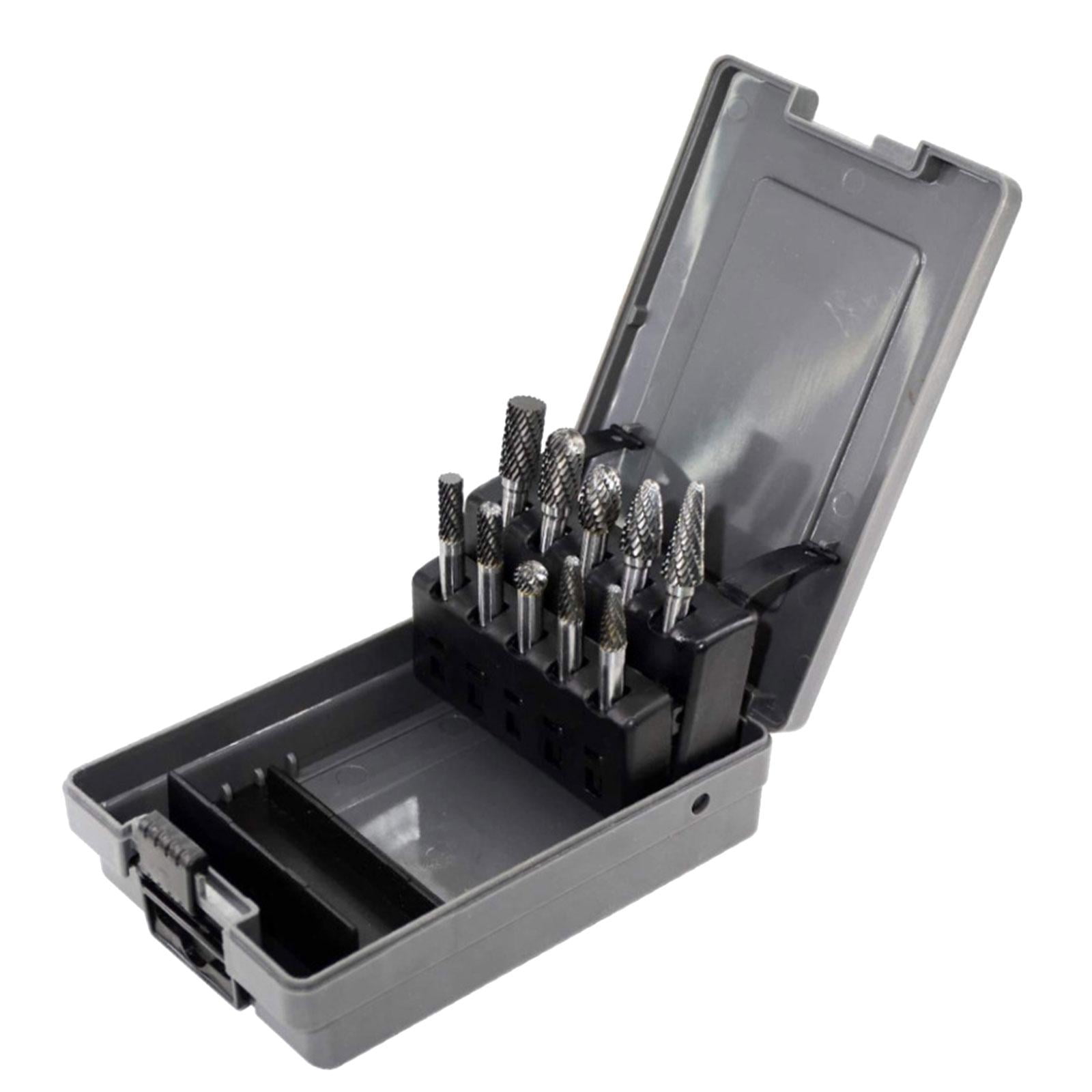 Magideal - 10 Piezas De Rebabas De Corte, Brocas De Rebabas Para Tallado, Fresado De Repuesto Para Carpintería, Herramienta De Carpintería, Rebaba Rotativa De