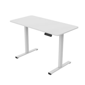Mobii - Escritorio Electrico Altura Ajustable Blanco Oficina 120X60 Cm Moderno Blanco
