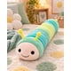 thumbnail image 3 of Almohada Cojín Largo Oruga Peluche Suave Infantil verde, 3 of 6