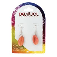 Aretes Delsol Caracola Rosa Cambian De Color Mujer
