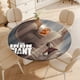 thumbnail image 4 of El gigante de hierro-theme Fitted Round Tablecloths Elastic Edged Table Covers Waterproof Table Cloth for Kitchen Holiday Party Tables Decor 150cm, 4 of 6