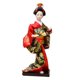 thumbnail image 3 of Kimono Japonés De 11 Pulgadas Geisha Doll Office Bar Adorno Artesanal Rojo, 3 of 3