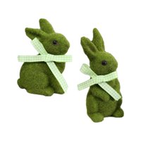 Bothyi - Estatua De Conejo De Pascua, Estatuilla De Conejito, Escultura De Animal De Resina Para Decoración De Jardín, Sentado De Pie