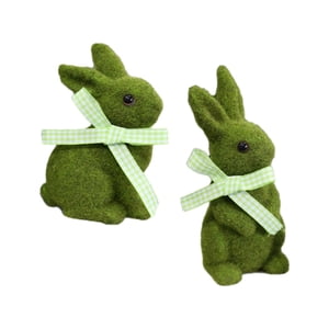 Bothyi - Estatua De Conejo De Pascua, Estatuilla De Conejito, Escultura De Animal De Resina Para Decoración De Jardín, Sentado De Pie