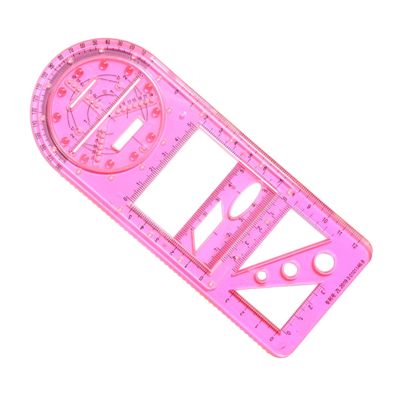 Magideal - Herramienta De Diseño Gráfico, Regla De Dibujo Matemático, Reglas De Borrador De Pintura, Plantilla De Dibujo Geométrico, Herramienta De Medición Para Rosa