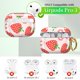 thumbnail image 4 of Estuche DHILKCY para AirPods Pro 3 con diseño de fresa y llavero, 4 of 6