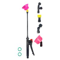 Magideal - Varilla Rociadora Retráctil, Varilla Rociadora De Agua, Manija Ergonómica, Regadera, Rociador De Reemplazo De Alta Presión, Barra De Extensión Para Ar Fijo 50Cm 5 Boquilla