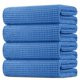 thumbnail image 1 of Juego de 4 toallas HOMEXCEL 30x60 cm Azul tipo waffle, 1 of 7