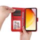 thumbnail image 5 of Funda tipo cartera FOXDOCK para Vivo V25 5G , diseño girasol en relieve, cuero PU, cierre magnético, soporte y tarjetero, 5 of 5