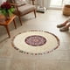 thumbnail image 2 of Alfombra Artesanal Flecos Sala Dormitorio Mandala ALJ, 2 of 3