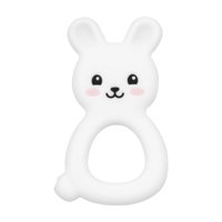 Silicona Teether Vbglmya Baby Bunny Apta Para Uso Alimentario, De 3 A 12 Meses