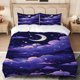 thumbnail image 1 of Pixel Night Sky Digital Print Bedding Set Polyester Light Beige-Friendly Fabric, 1 of 5
