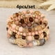 thumbnail image 1 of Heart Charm Beads Layered Bracelet Set Pompomia Bracelet Charm Vintage Jewelry Valentine's Day Gift, 1 of 5
