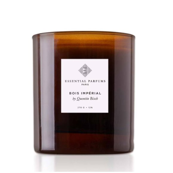 Vela Aromática Essential Parfums Bois Impérial de Quentin Bisch 270 g, Marrón