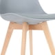 thumbnail image 2 of Silla de Comedor Tulip Asiento Acolchado Gris, 2 of 3