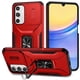thumbnail image 1 of Funda Armada para Samsung Galaxy A16 con Tapa Deslizante y Soporte Magnético Giratorio Rojo, 1 of 5