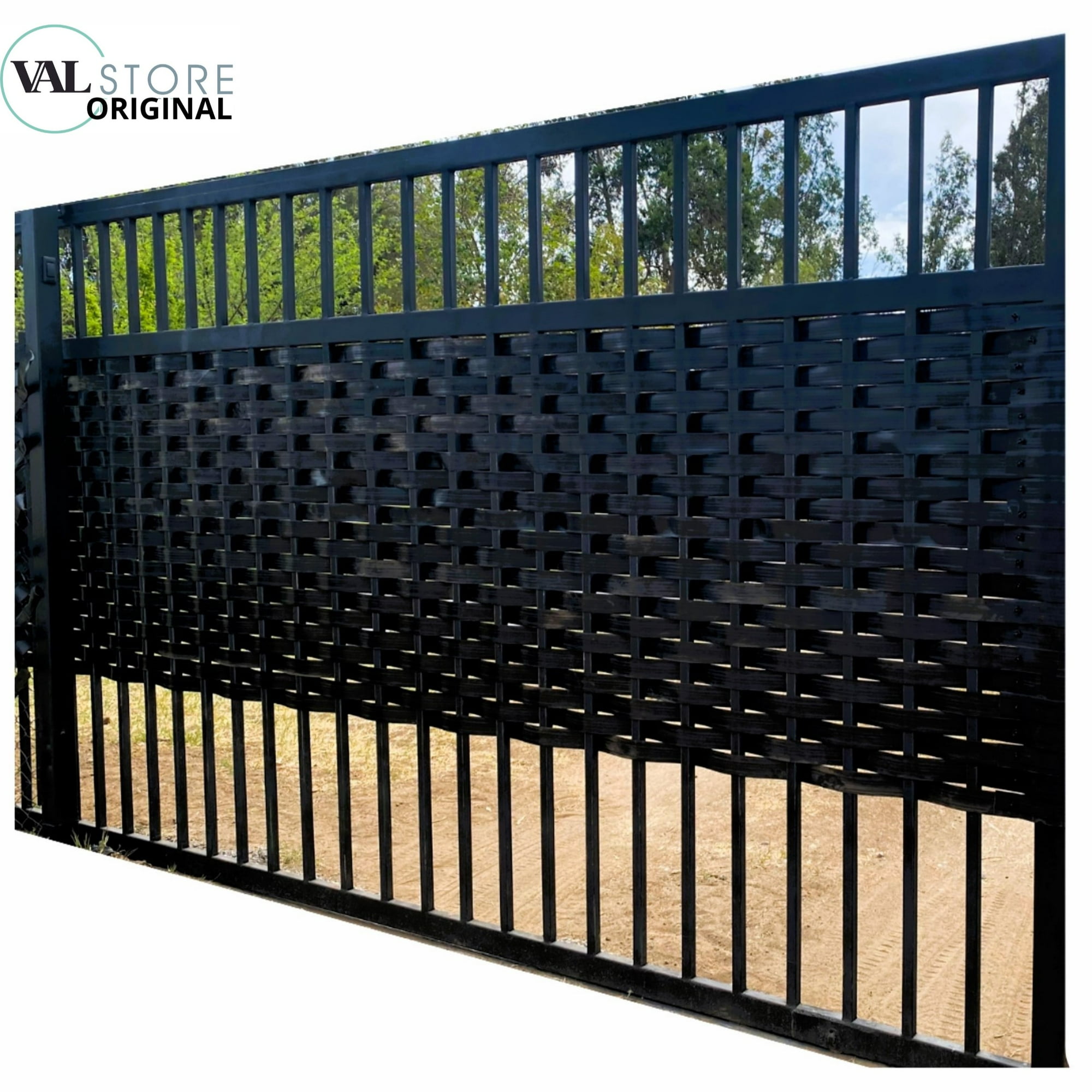 Valstore Deco Design - Cinta Cubre Cercos Negro Valstore Polipropileno 3m2 Incl. Broches