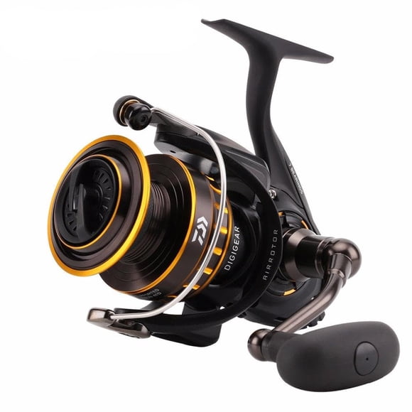 Carrete giratorio Daiwa Saltwater negro/dorado
