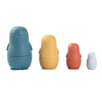 Magideal - Juguete Apilador De Muñecas Matryoshka De Silicona, Juguetes Educativos, Muñecas Anidadas Educativas Tempranas, Juguete Para Niños En Edad Preescolar, Azul