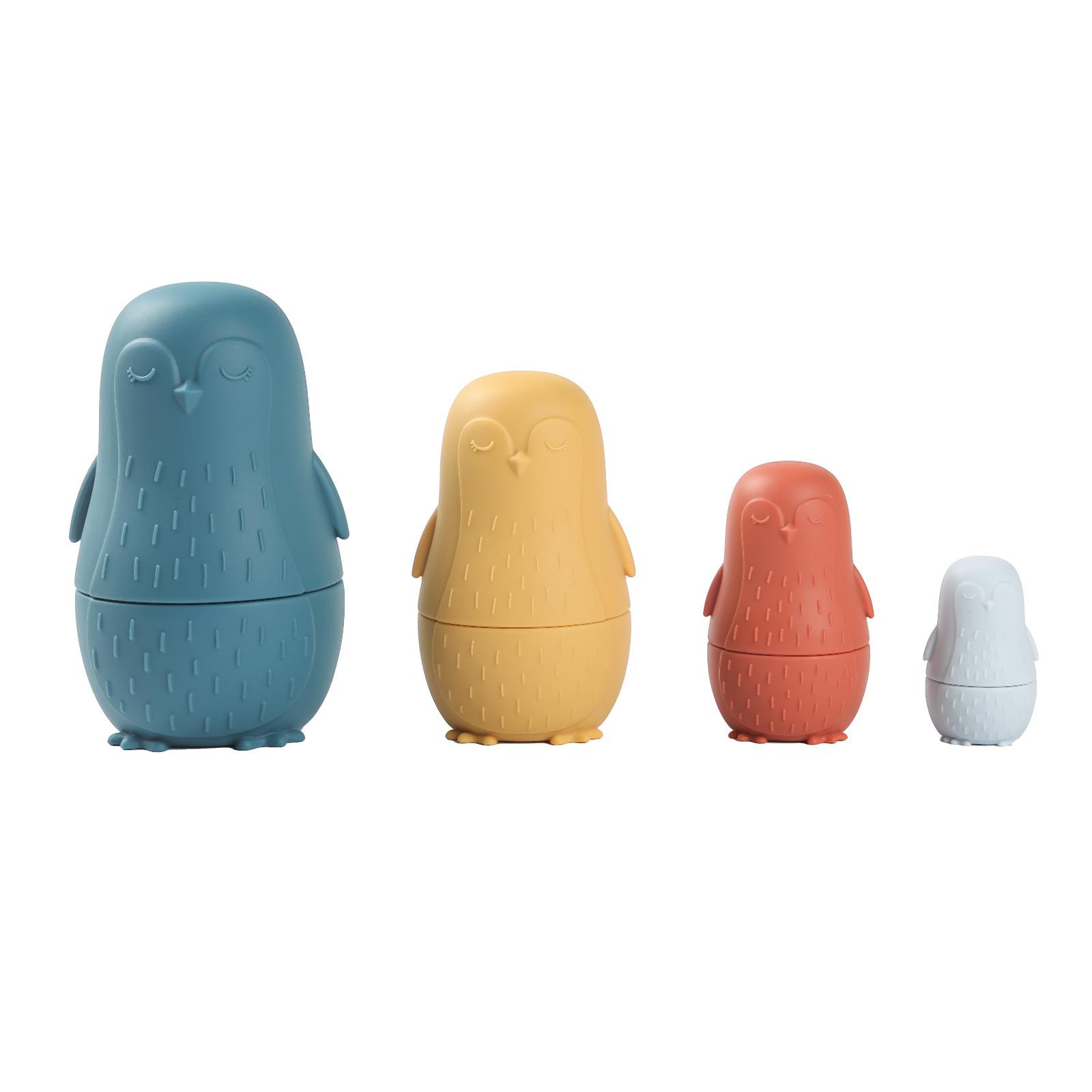 Magideal - Juguete Apilador De Muñecas Matryoshka De Silicona, Juguetes Educativos, Muñecas Anidadas Educativas Tempranas, Juguete Para Niños En Edad Preescolar, Azul