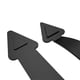 thumbnail image 2 of Magnetic Decorative Garage Door Curb Appeal Faux Bisagras Manijas Kit de Hardware Color Negro Esenciales para el hogar Manija de garaje e imanes de bisagra, 2 of 3