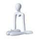 thumbnail image 1 of Thinker Escultura Abstracta Adorno De Escritorio Para Oficina Chimenea Sala De Estar Blanco, 1 of 3
