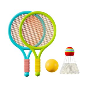 Ioensy - Juego De Tenis De Bádminton Para Niños, Ligero, Para Jugadores Principiantes, Niñas, Playa, Verde, Azul