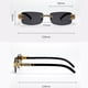 thumbnail image 4 of POLASUP GAFAS LENTES DE SOL Gafas de sol retro unisex, pequeñas gafas de sol rectangulares estilo años 90, gafas de sol retro lindas de estilo estrecho, 4 of 9