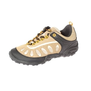 Zapatilla Outdoor Negro/Camel/Amarillo Vía Franca