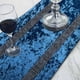 thumbnail image 2 of Camino de mesa estilo europeo azul 33x210 cm con lentejuelas, 2 of 6